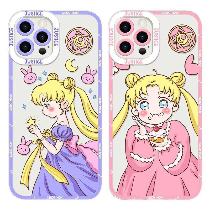 Sailor Moon Ốp Điện Thoại Trong Suốt In Hình Thủy Thủ Mặt Trăng Cho Iphone 6 / 6plus / 6splus / 7 / 7plus / 8 / 8plus / x / xs / xr / se / 11 / 12 / 13 / 14 / pro / max