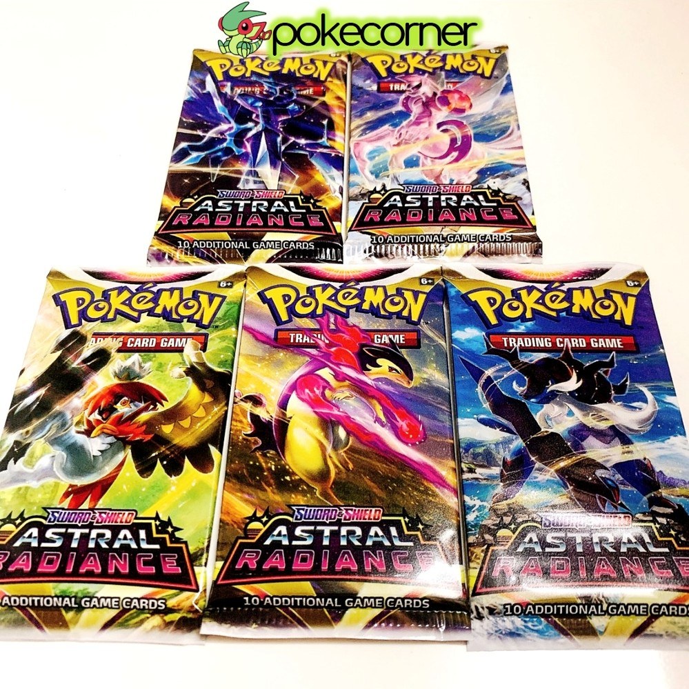 05 pack bài Pokemon TCG Astral Radiance SS10 Sword and Shield chính hãng mới 100% tại PokeCorner - Palkia Diaga!