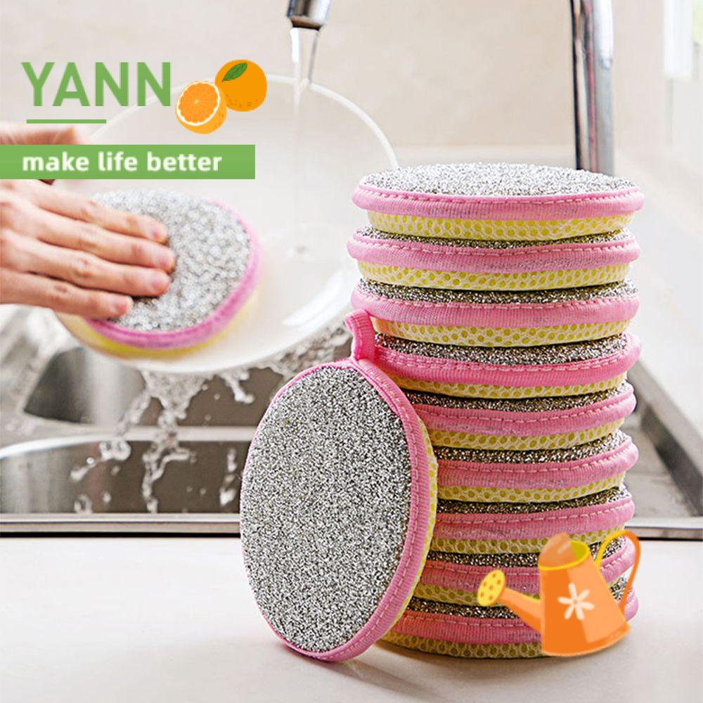 1/5/10 Miếng bọt biển rửa chén hai mặt tiện dụng cho nhà bếp