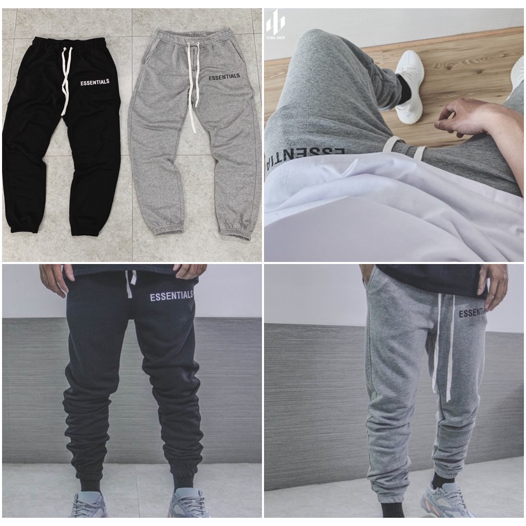 QUẦN JOGGER NỈ ESSENTIALS SIÊU ĐẸP