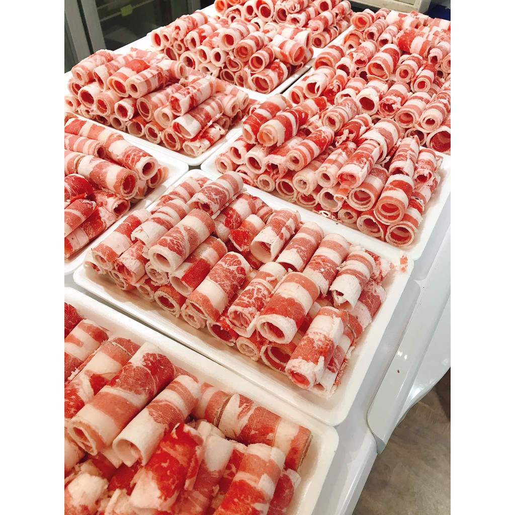 [CHỈ GIAO HÀNG TẠI HÀ NỘI] Ba chỉ bò mỹ khay 500gr