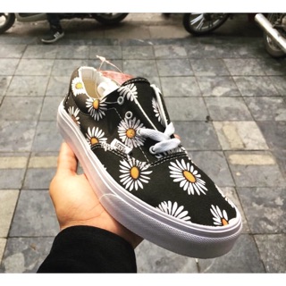 Giày VANS HOA CÚC TRẮNG (ảnh thật, full box, check hàng trước khi thanh toán)