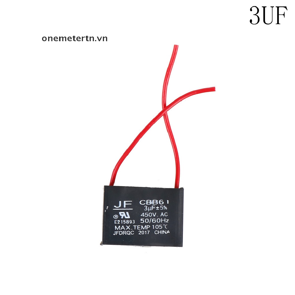 Tụ Điện Động Cơ Quạt Trần onemetertn CBB61 450V 1-10uF