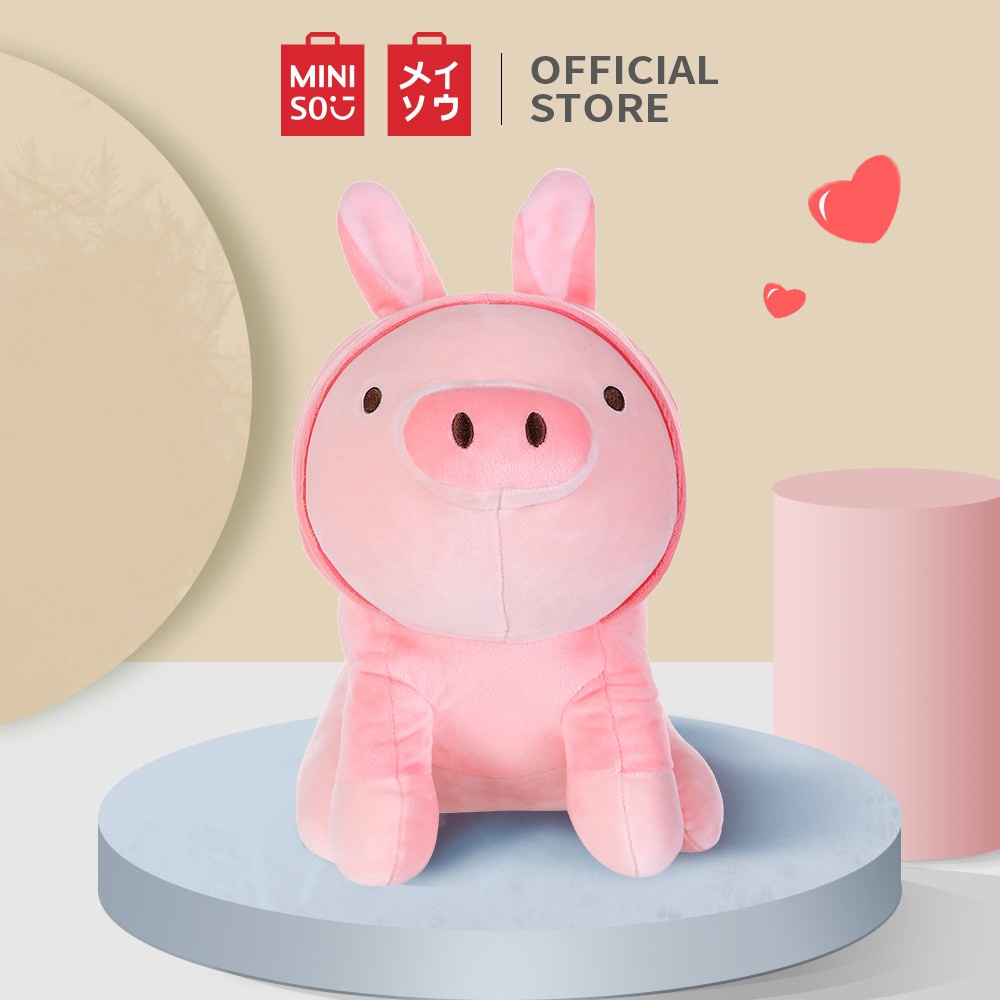 [Mã LIFECPMALL giảm 12% đơn 250K] Heo nhồi bông đáng yêu Piglet Miniso (Hồng)