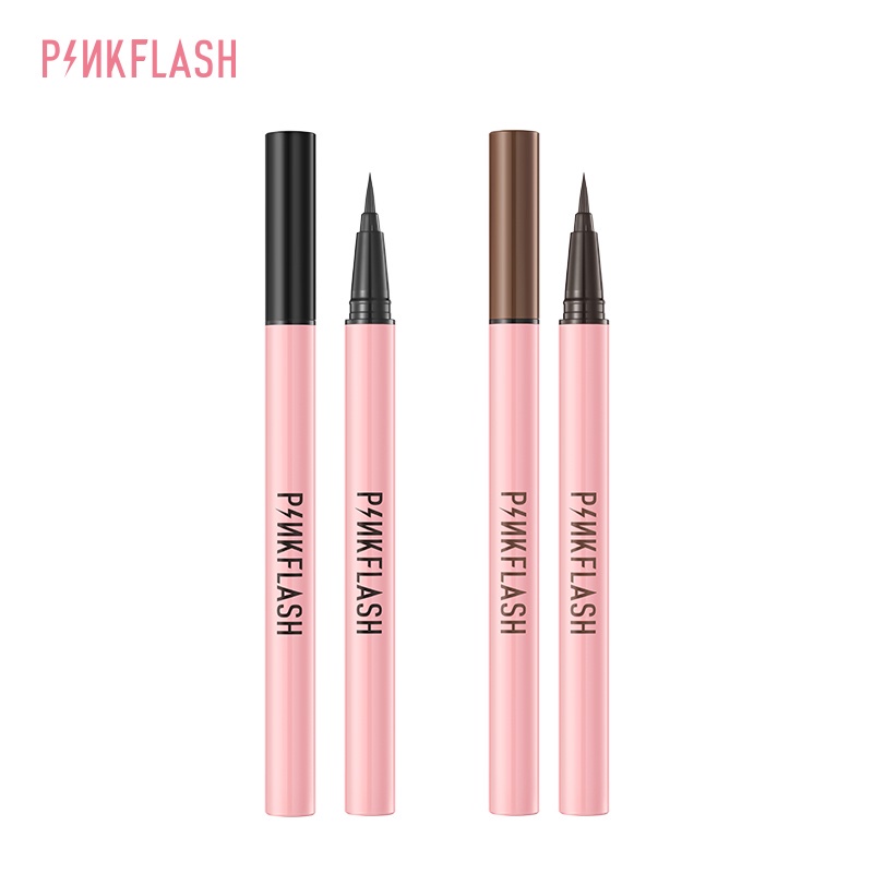 Bút Kẻ Mắt Dạng Lỏng Màu Đen Tuyền Không Thấm Nước Lâu Trôi Pinkflash OhMyLine