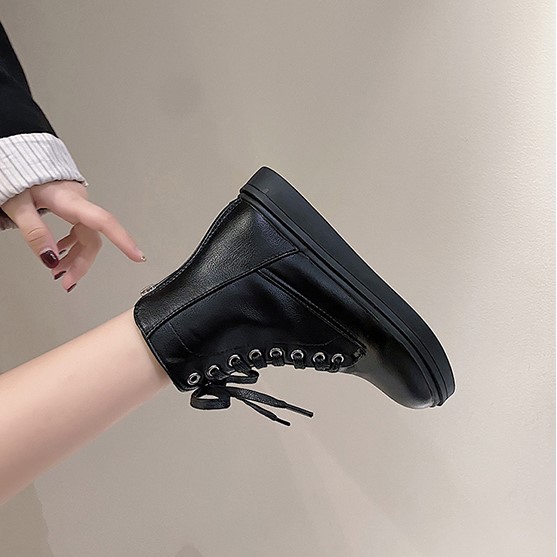 Boot ulzzang boots nữ bốt cao cổ màu đen - T8.13 [SẴN] | BigBuy360 - bigbuy360.vn