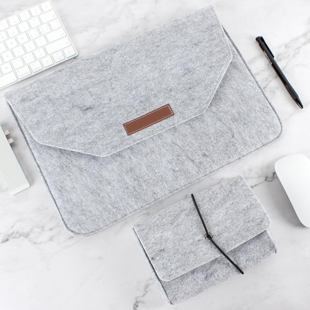 Túi Đựng Laptop / Máy Tính Bảng Bằng Vải Nỉ Mềm Mại Tiện Dụng Ốp