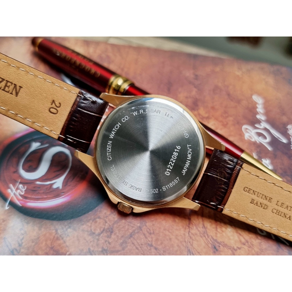 Đồng Hồ Nam Citizen BF2023-01H Pin Dây Da