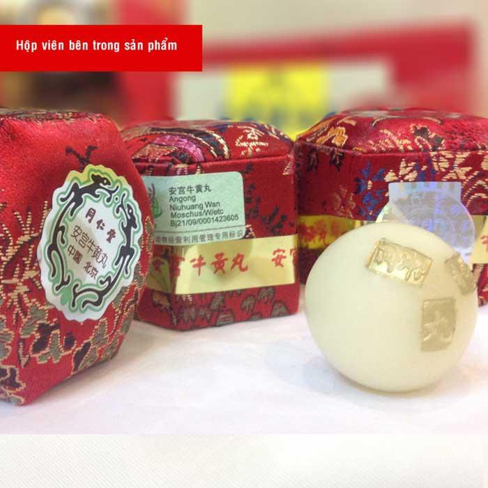An cung nhung đỏ chính hãng Đồng Nhân Đường hộp 1 viên