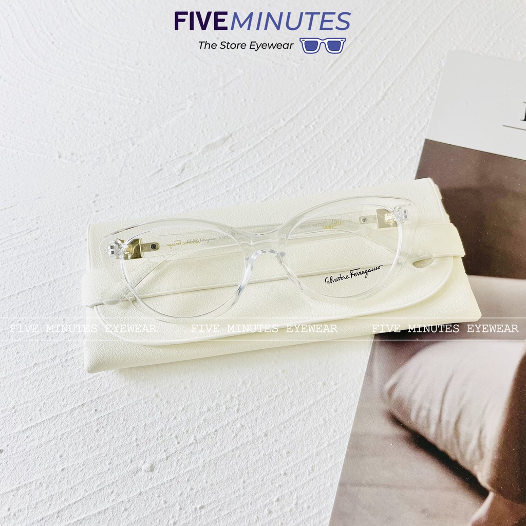 Gọng kính cận nữ, kính mắt mèo nhựa dẻo nhiều màu 8037 Five Minutes Siêu hot 2022