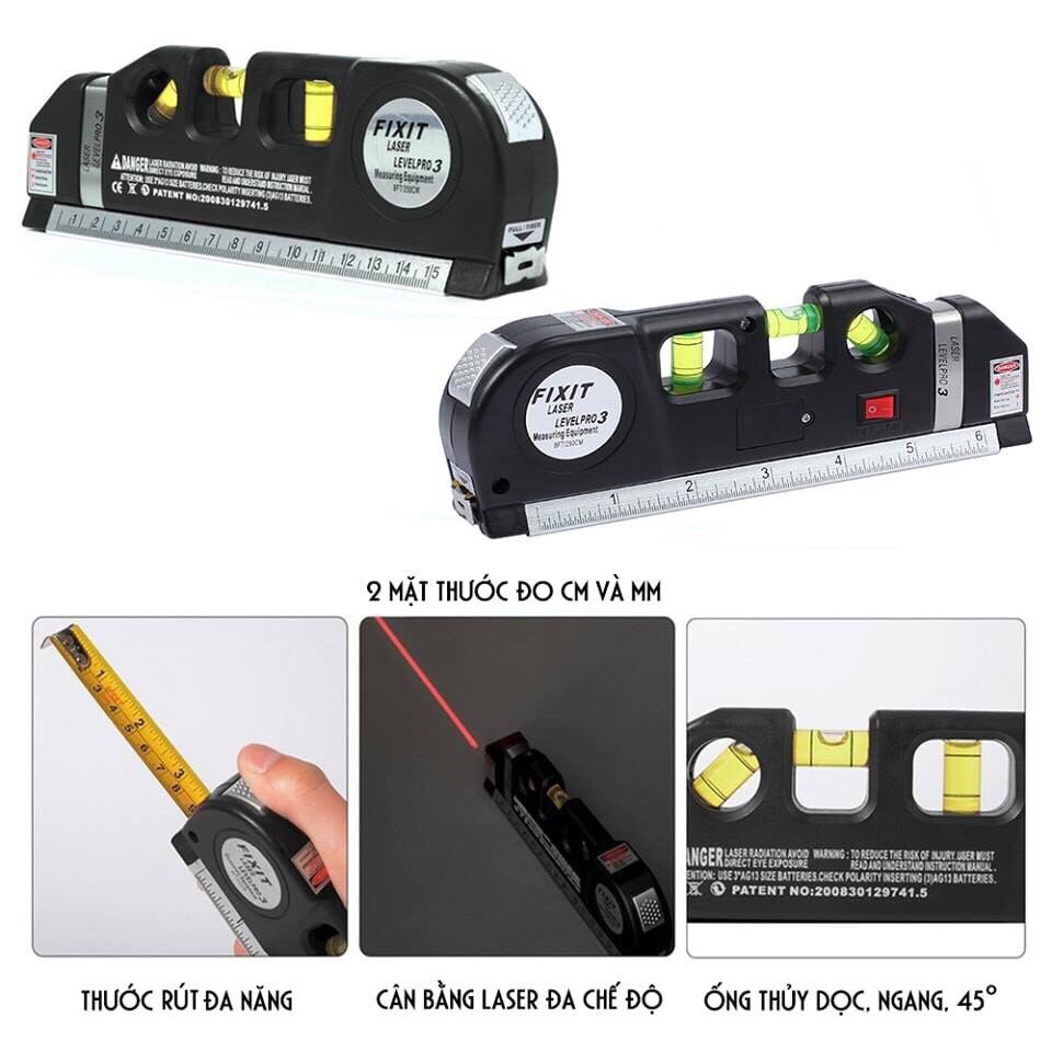 [FREESHIP] Thước đo Nivo Laze - thước đo đa năng laser Hàng Mới