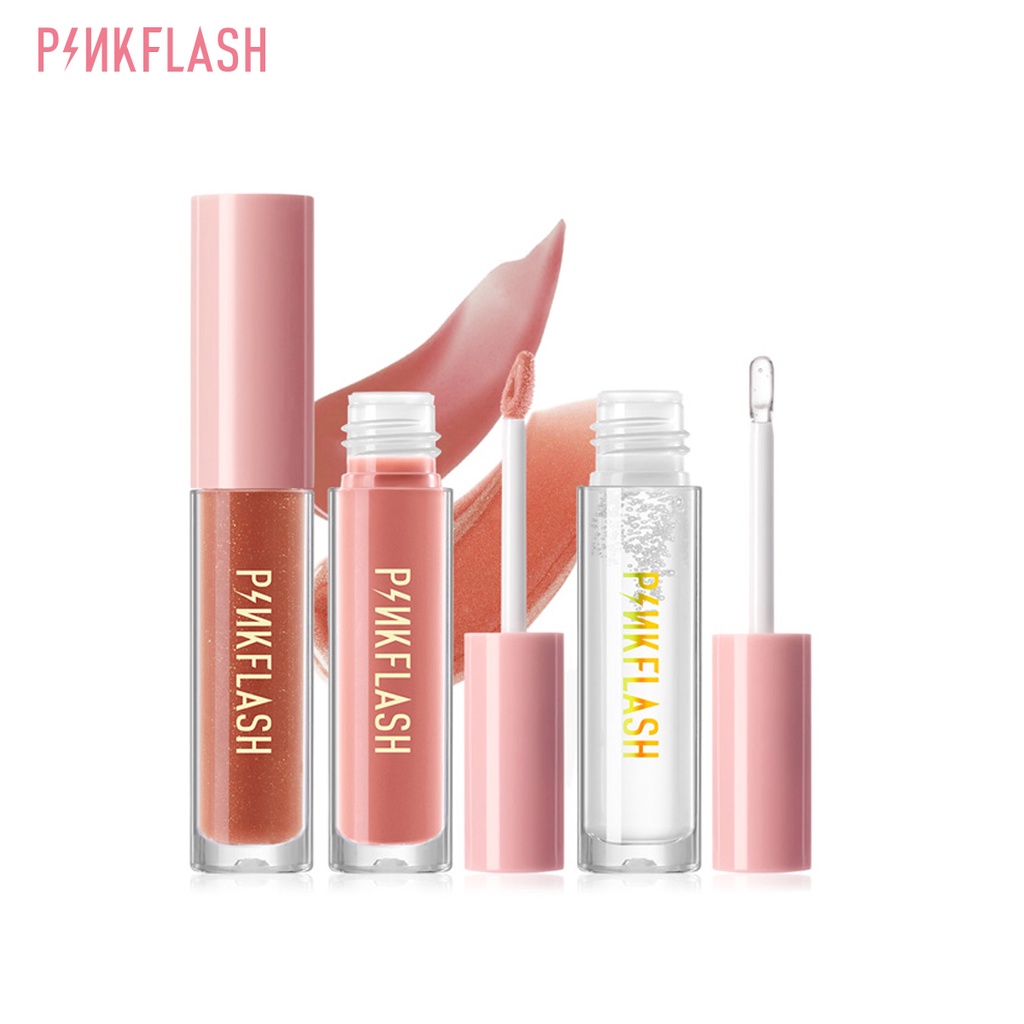 Son bóng dưỡng môi Pinkflash giữ ẩm làm sáng màu môi với 11 màu tùy chọn 24g