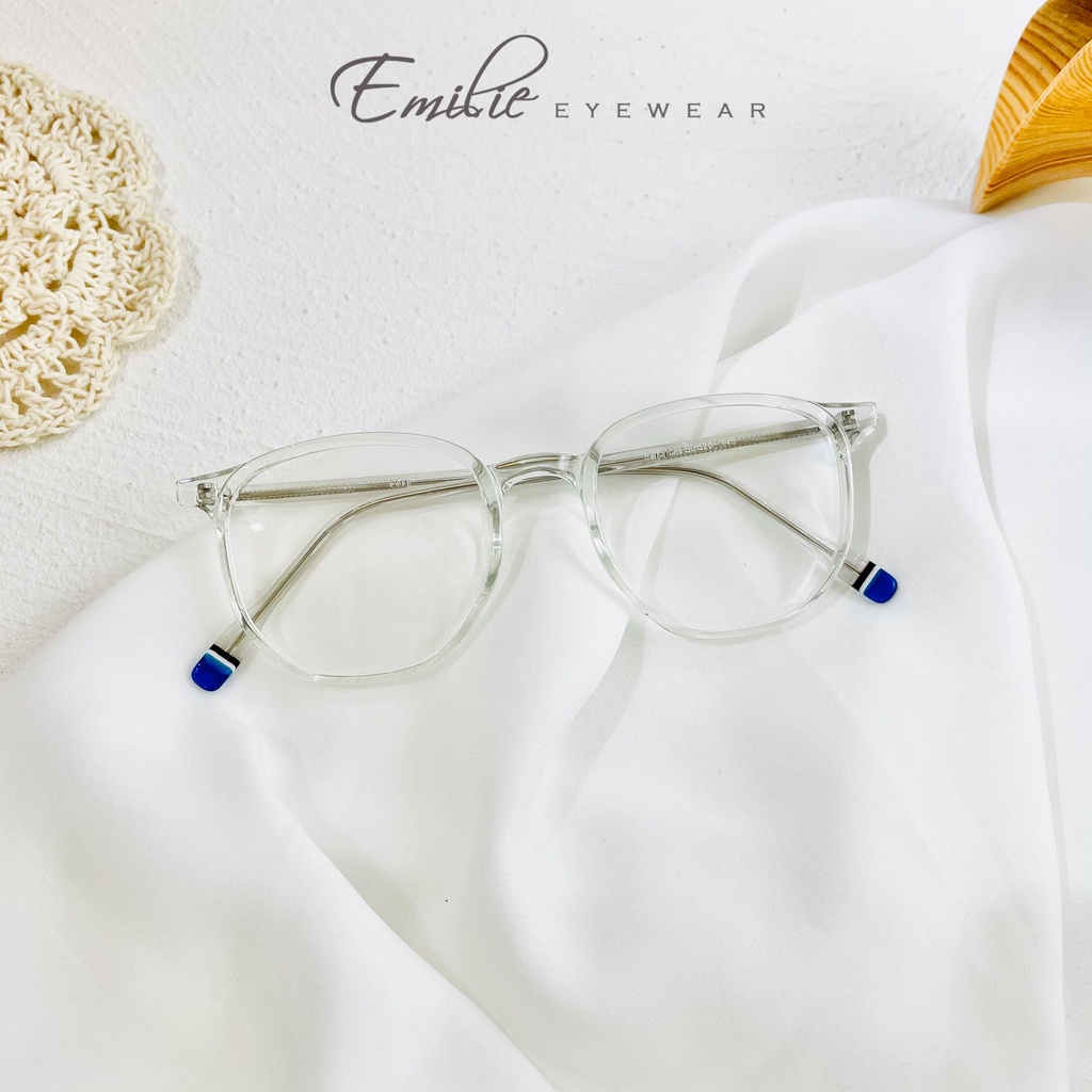 Gọng kính nữ nhựa dẻo cốt kim loại siêu chắc chắn Emilie eyewear phụ kiện thời trang 8312