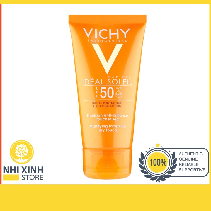 Kem Chống Nắng Vichy Emusion Ideal Soleil SPF50 Mattifying Face Fluid Dry Touch