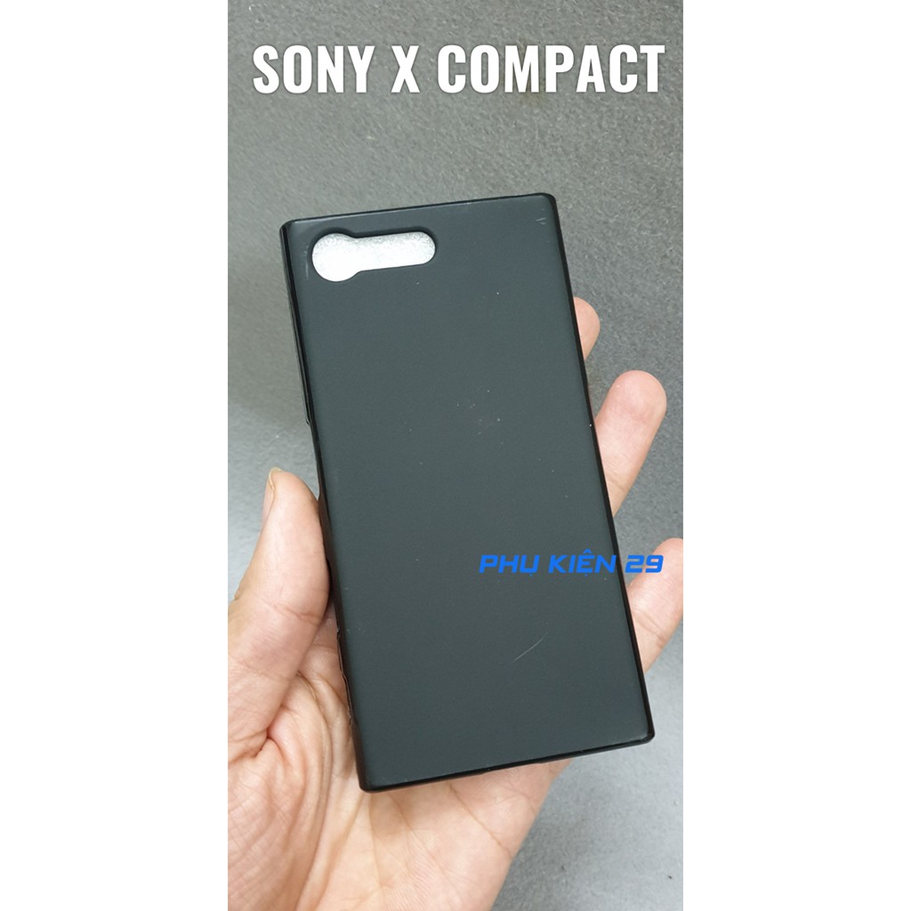 [Sony X Compact] Ốp lưng silicon dẻo đen/ trong cao cấp