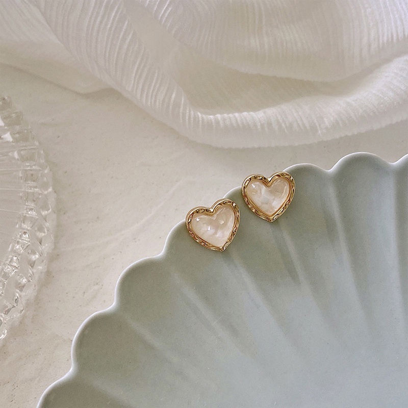 Khuyên Tai Hình Vỏ Sò Mạ Bạc 925 Phong Cách Cổ Điển Dành Cho Nữ