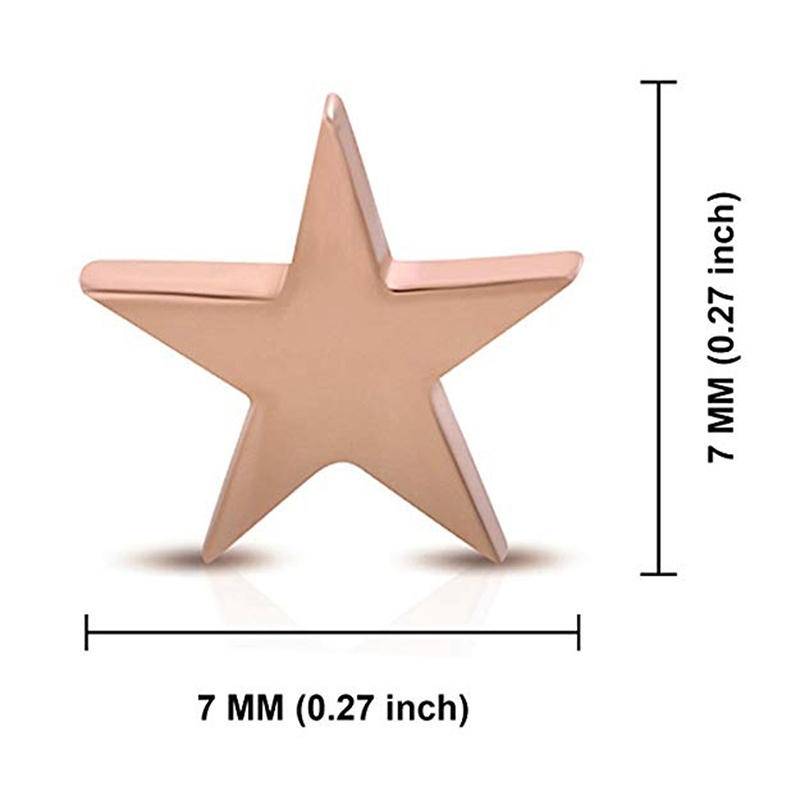 Bông tai hình ngôi sao bằng thép không gỉ