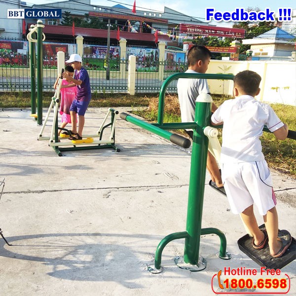 Máy tập lắc eo đôi ngoài trời BBT GLOBAL KXJS-010