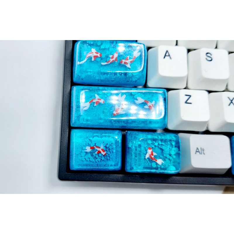 Khuôn silicon làm keycap profile SA cực bóng , có tặng cá.