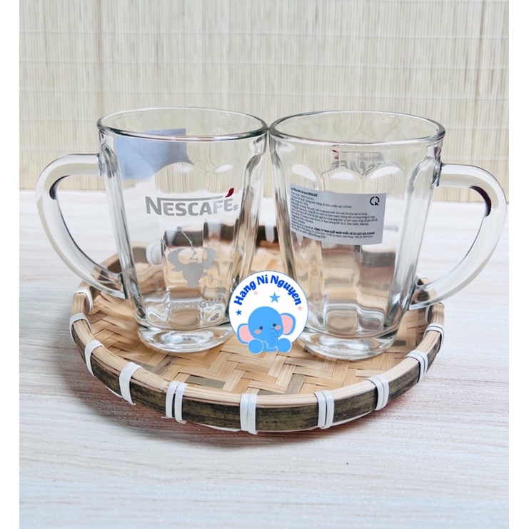 Ly thuỷ tinh có quai 350ml (HÀNG KM Nescafe)