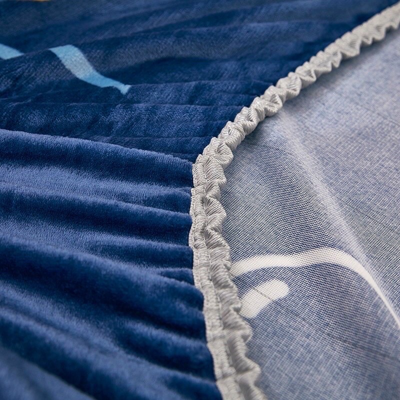 SÉT GA GỐI NỈ SỮA HÌNH NGỘ NGHĨNH ĐÁNG YÊU (1 ga và 2 vỏ gối)