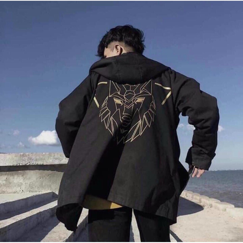 Áo Khoác Dù Jacket 2 Lớp  Unisex Form Rộng Nam Nữ Khóa Kéo Có Nón LION (Kèm ảnh thật Shop tự chụp) | BigBuy360 - bigbuy360.vn