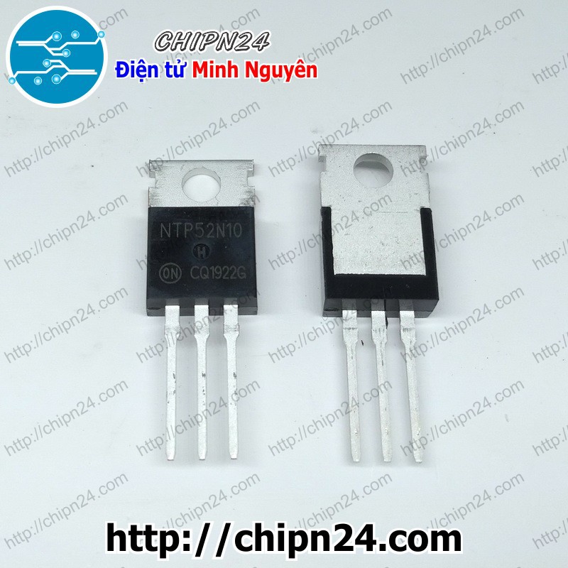 [1 CON] (KT1) Mosfet 52N10 TO-220 52A 100V Kênh N (NTP52N10 NTP 52N10)