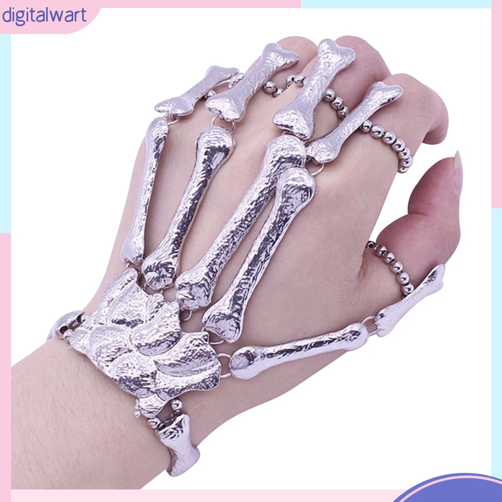 Vòng tay kiểu bộ xương bàn tay phong cách Gô-tích cá tính