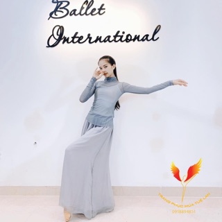 [Có Sẵn] Quần Múa Cổ trang ống rộng vón lụa 3326