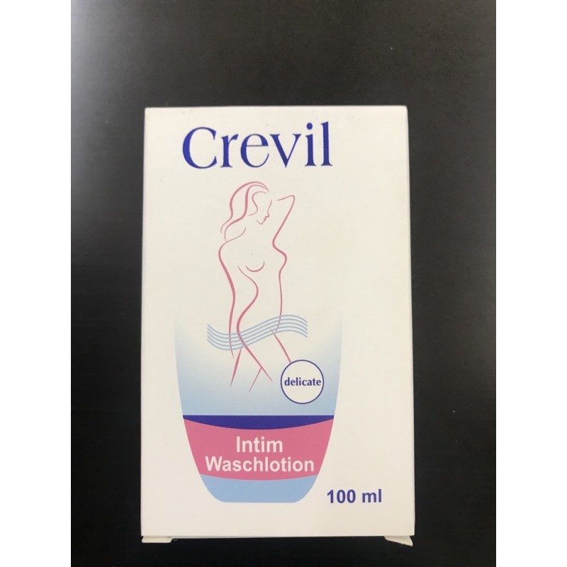 Dung dịch phụ nữ Crevil 100 ml  Sàn phẩm nhập của Đứckhông chứa xà phòng,cân bằng PH,hương thơm dịu..