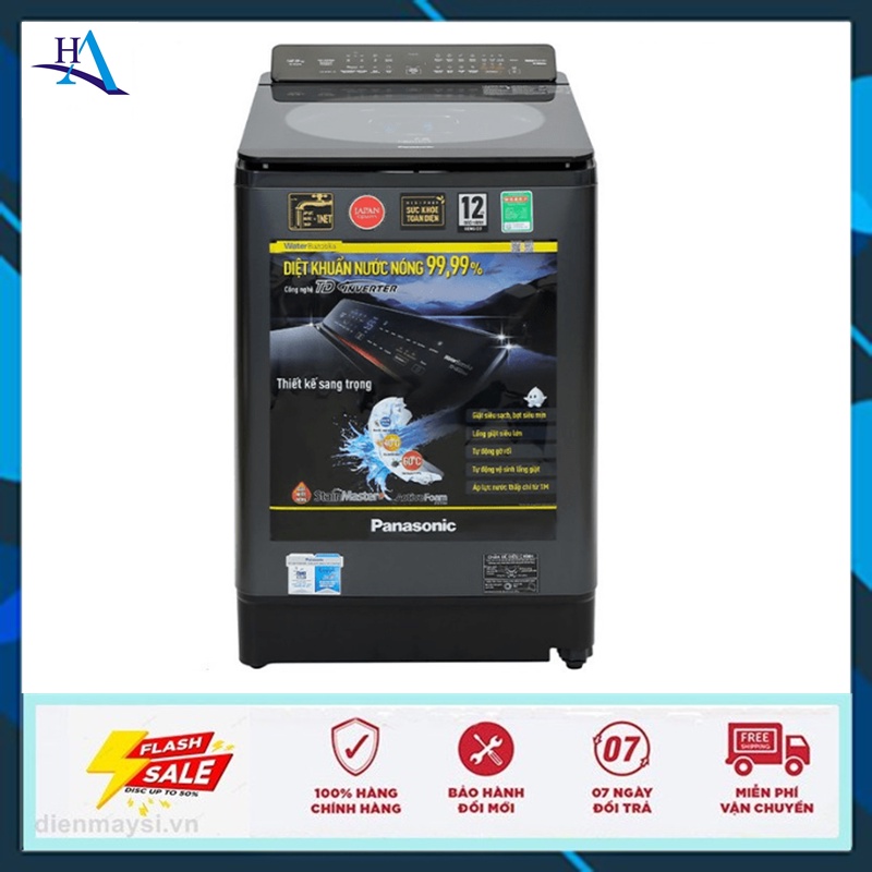 Máy giặt Panasonic Inverter 12.5 Kg NA-FD125V1BV (Miễn phí giao tại HCM-ngoài tỉnh liên hệ shop)
