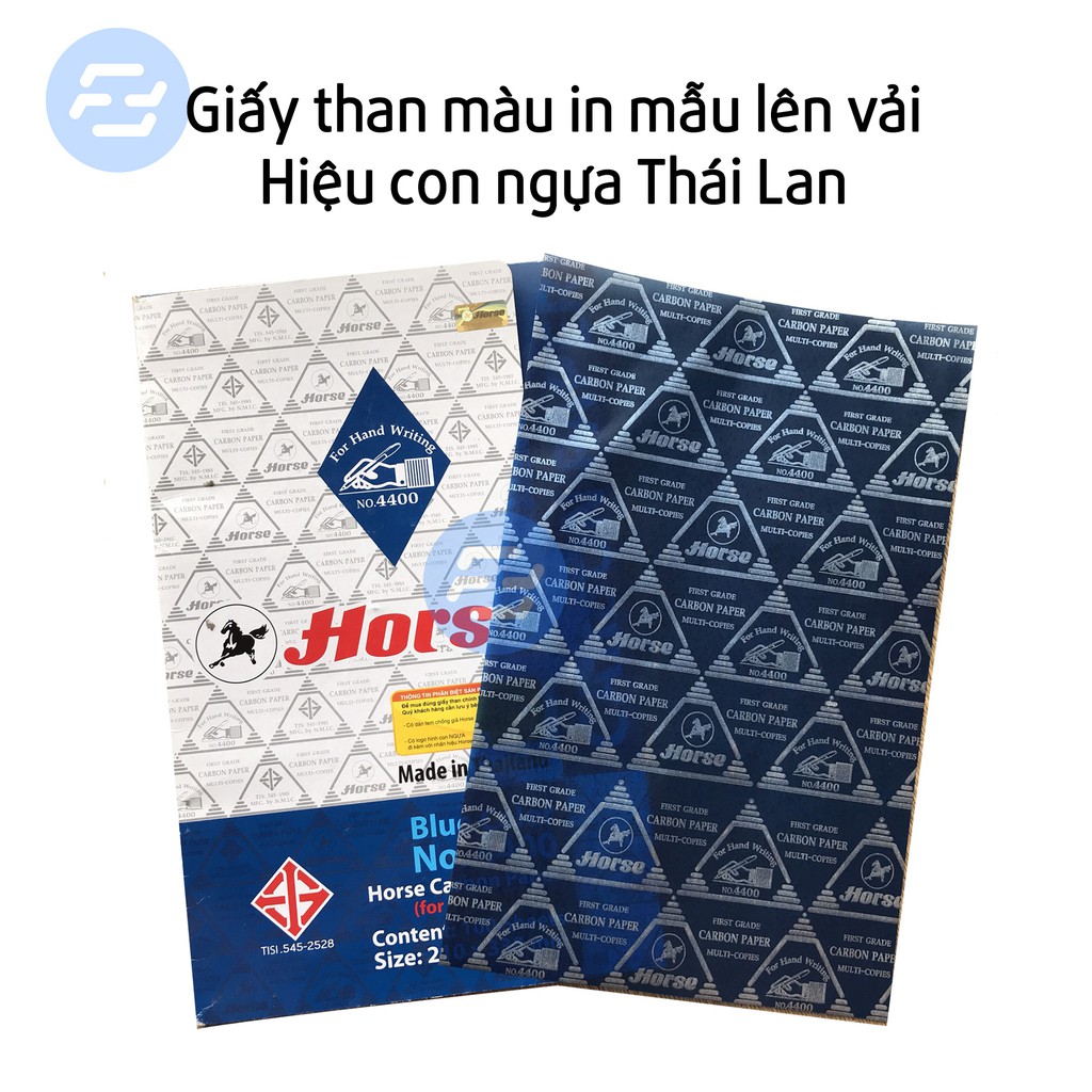 Giấy Than In Mẫu Lên Vải Thêu Hiệu Con Ngựa Thái Lan Không Phai Ra Vải