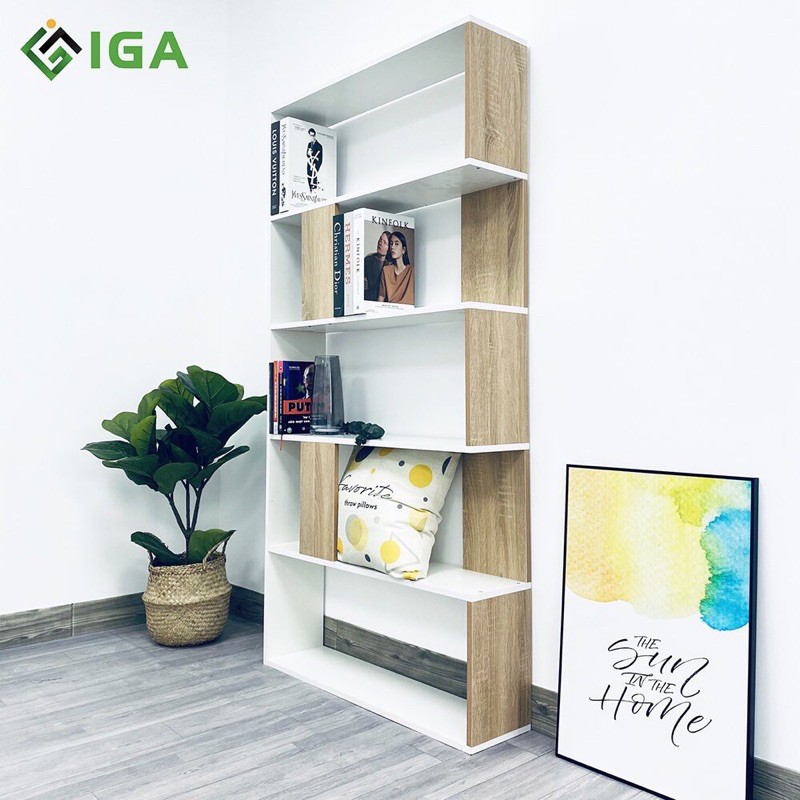 KỆ SÁCH 5 TẦNG THƯƠNG HIỆU IGA -GP105