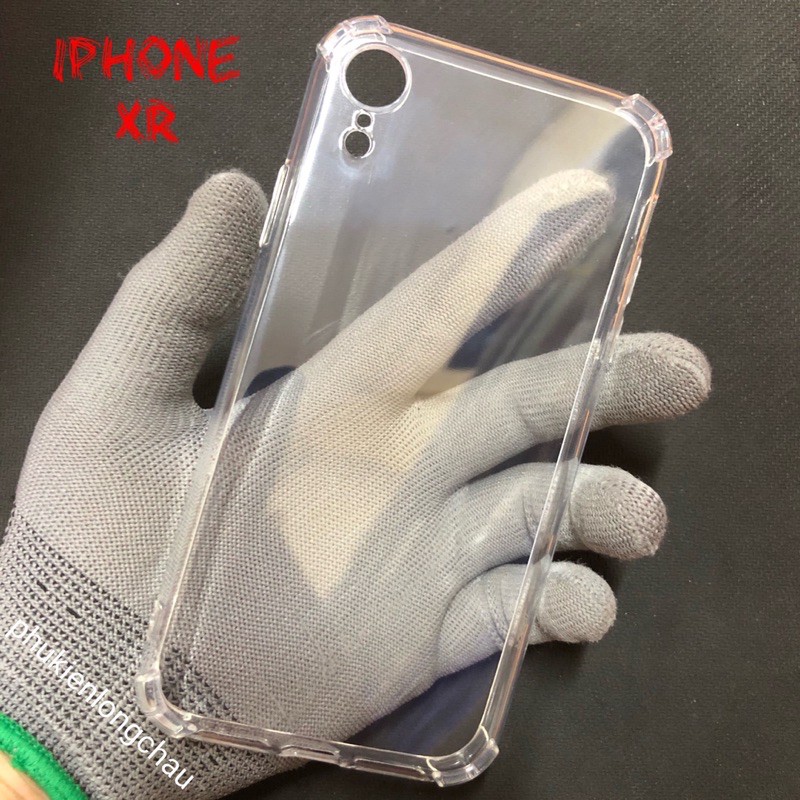 Ốp Lưng Iphone Xr Dẻo Trong Suốt Chống Sốc Có Gù Bảo Vệ 4 Gốc
