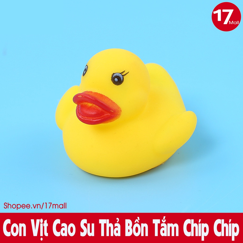 Con vịt cao su thả chậu tắm bóp kêu chíp chíp, cùng bé yêu vui vẻ đi tắm 🛒17Mall