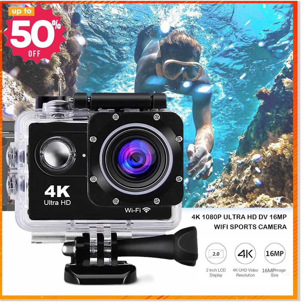 Camera hành trình 🍓chống nước🍓 4K Ultra HD DV, kết nối WIFI, Góc Quay Rộng 170 Độ, Hình Ảnh Sắc Nét, Bảo Hành 12 tháng | BigBuy360 - bigbuy360.vn