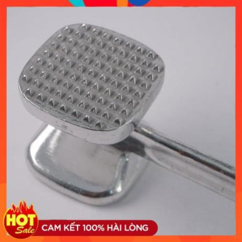 Búa dần thịt, đập đá 2 mặt inox to đại