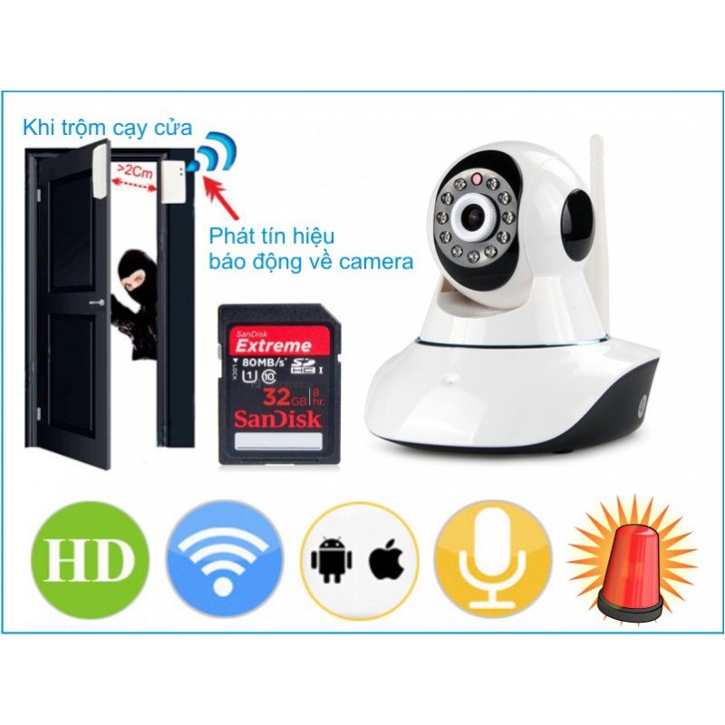 [Combo Thẻ Nhớ 32G- BH 12 Tháng]CAMERA WIFI - YOOSEE WIFI SIÊU NÉT 2.0 FULL HD MỚI, Quay Đêm, Đàm Thoại Trực | WebRaoVat - webraovat.net.vn