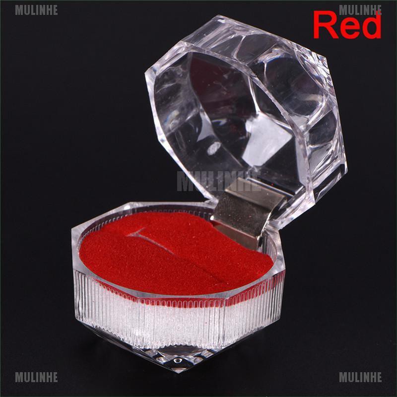 Hộp Đựng Nhẫn Cưới / Đính Hôn Bằng Acrylic Trong Suốt Mới