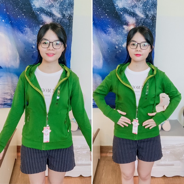 ÁO KHOÁC/ÁO CHỐNG NẮNG THUN COTTON CÓ 4 TÚI, TAY XỎ NGÓN SIZE TỪ 40-75KG | BigBuy360 - bigbuy360.vn