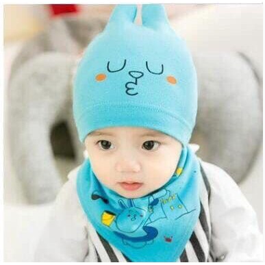 Set mũ yếm cotton