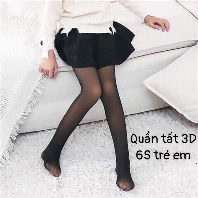 Quần tất 3D 6S trẻ em cho bé từ 3 đến 12 tuổi siêu dai