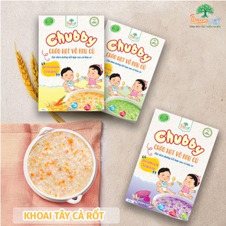 Cháo hạt vỡ cháo ăn dặm cho bé từ 7-24 tháng gồm các hạt hữu cơ và rau củ 450gr chubby