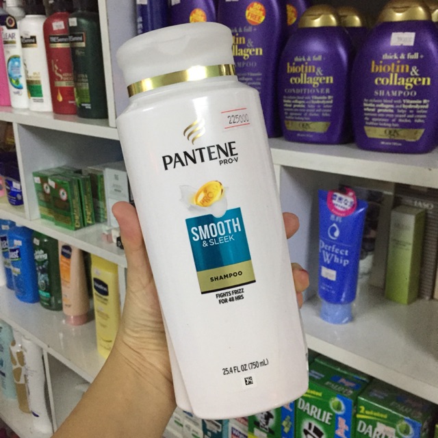 DẦU GỘI PANTENE MỸ SLEEK & SMOOTH DÀNH CHO TÓC KHÔ 750ml