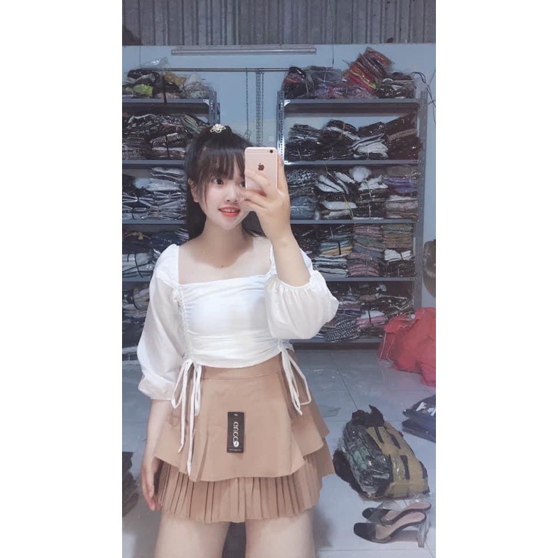 CHÂN VÁY XẾP LI cạp cao khoá kéo BIGSIZE: 55-90kg (có size)