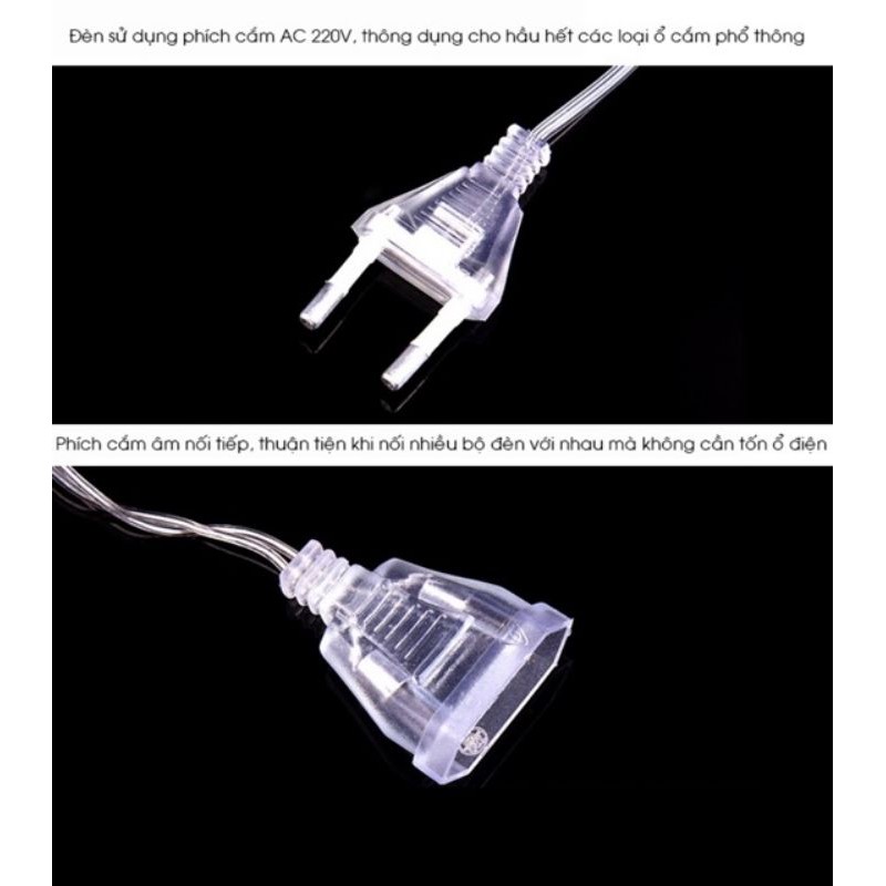 ĐÈN LED MƯA TRANG TRÍ 3M×2M