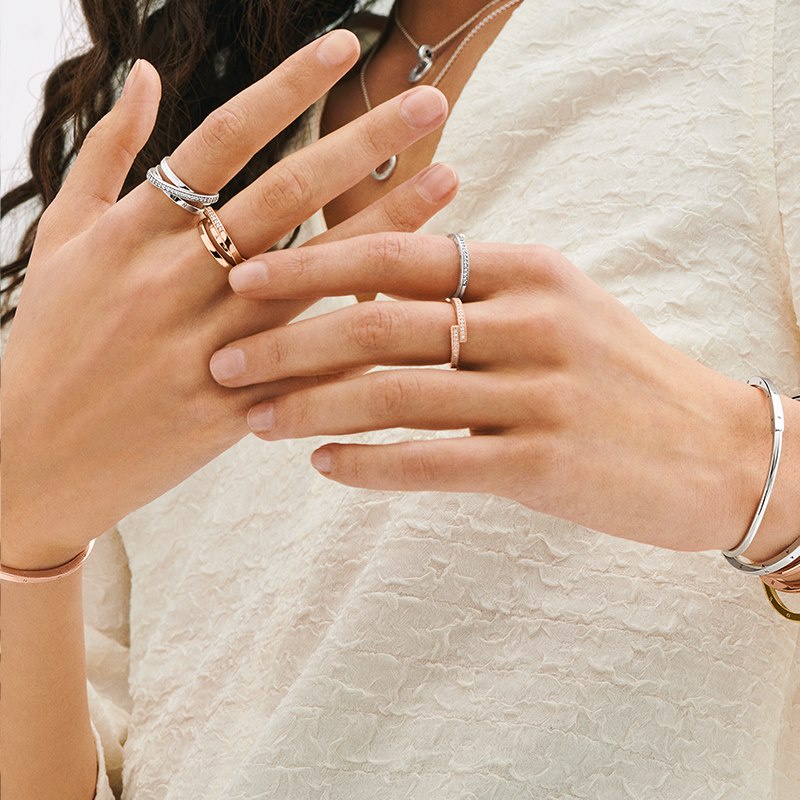 Nhẫn Mạ Bạc 925 Thiết Kế Độc Đáo 199057C01