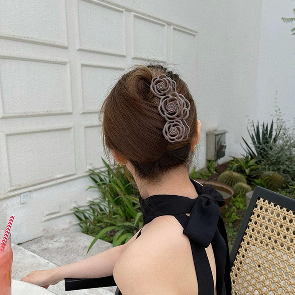 VANES1 Kẹp Tóc Hoa Trà Lớn Sang Trọng Thanh Lịch Năm 2021