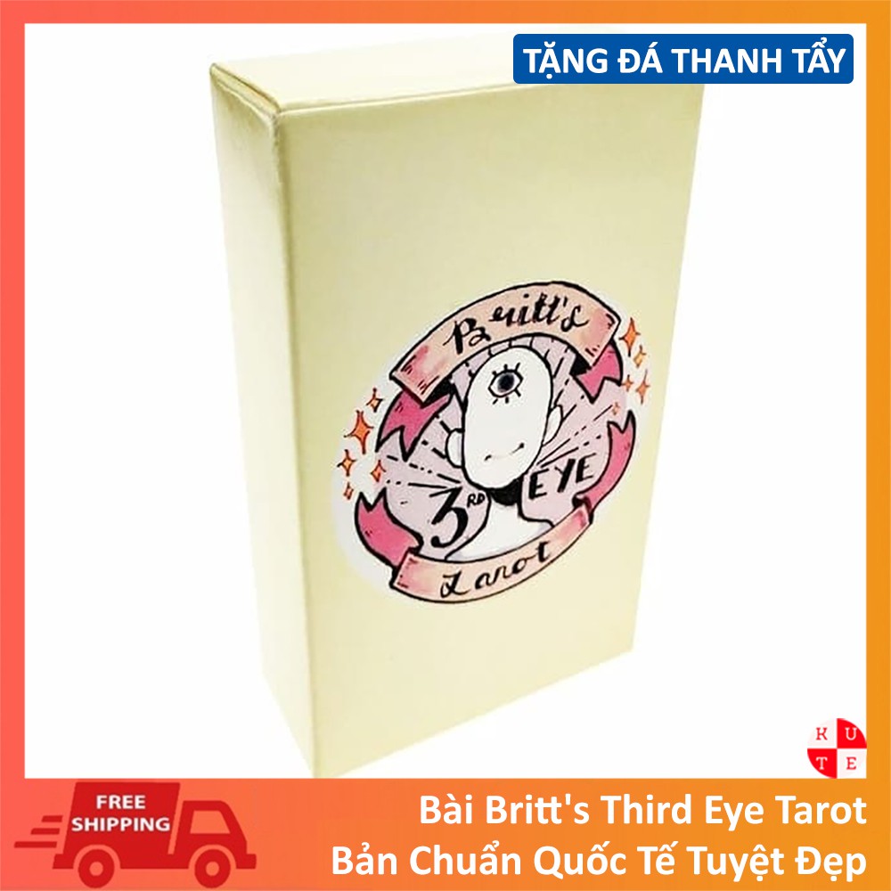 Bài Tarot Britt's Third Eye 78 Lá Tặng Đá Thanh Tẩy