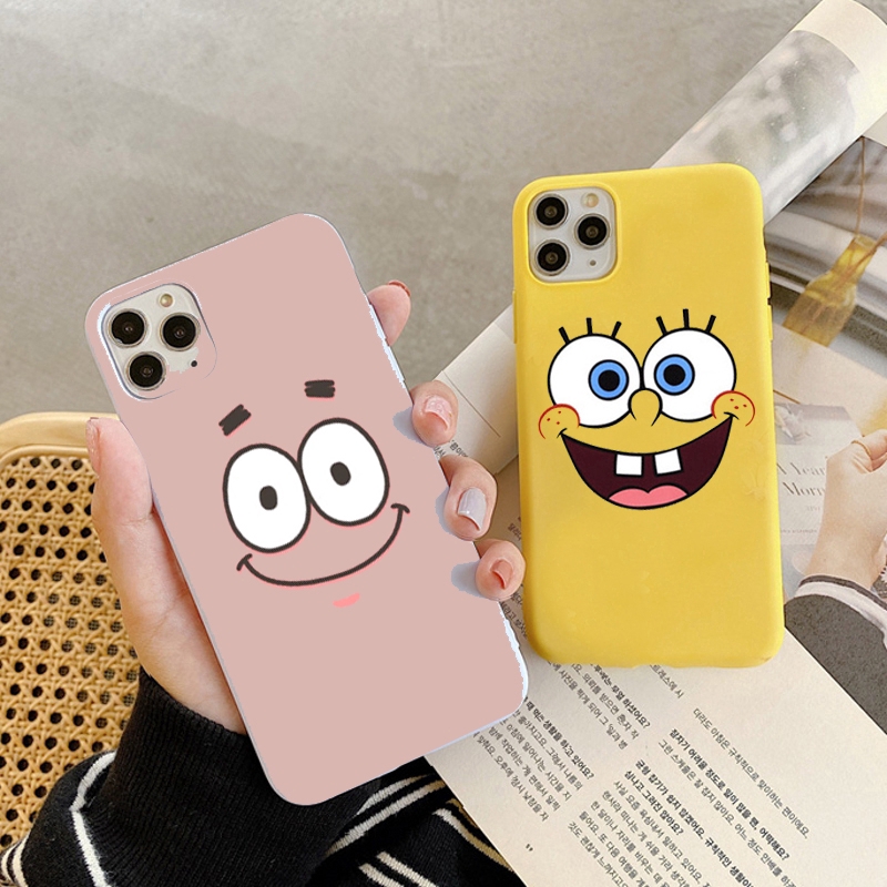 SpongeBob Patrick Star Apple iphone 11 11pro 11promax phone case iphone 6 6s se 7 7plus 8 8plus Silicone iphone X XR xsmax Cover case lovely cartoon